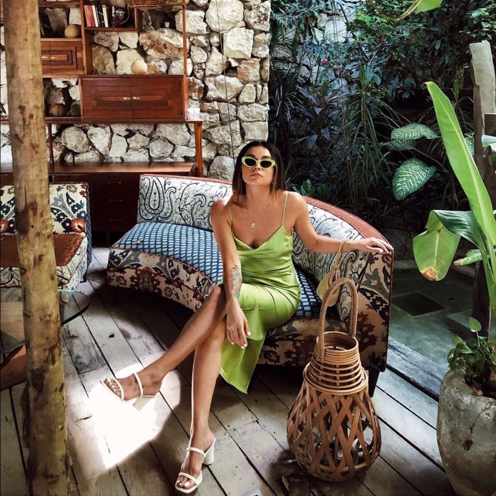 Shop starlow neon slip dress